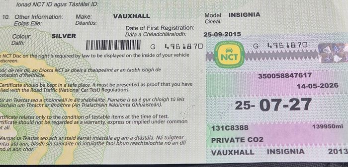 2013 Vauxhall Insignia New NCT