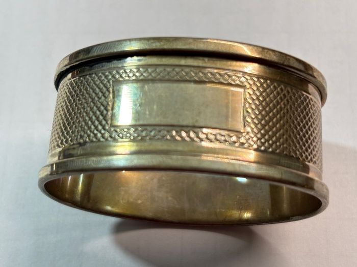 1922 Birmingham solid silver napkin ring