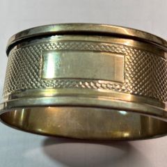 1922 Birmingham solid silver napkin ring