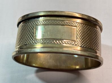 1922 Birmingham solid silver napkin ring