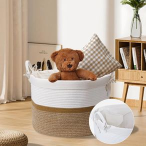 Brand New CHFLAME Laundry Basket Woven 3 Compartments
