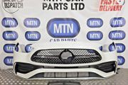 Complete Front Bumper For Mercedes C Class W206 Amg Line 22-25 Pearl White