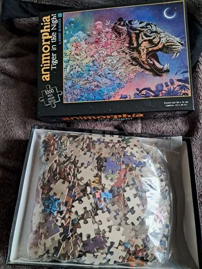 Kerby Rosanes Animorphia Tiger in the Night 1000pc Puzzle