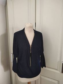 Navy sparkly top