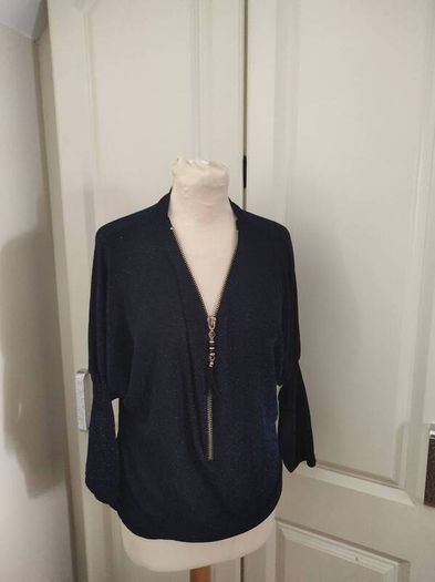 Navy sparkly top