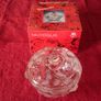 New In Box Waltherglas Germany Natascha Pattern Art Deco Satin Rose Bowl With Lid Made In Germany Image 3