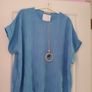 Blue Top and Neckpiece for sale. NEW, tags still on items. Image 2