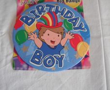 Large Birthday Boy Badge for Sale
