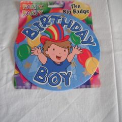Large Birthday Boy Badge for Sale