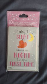 Baby milestone cards