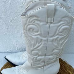 White cowboy boots