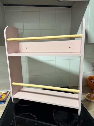pink book shelf
