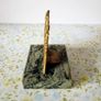 Vintage John Paul II Brass Bust on Marble Base. Image 7