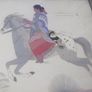 a water colour picture of a native american Image 2