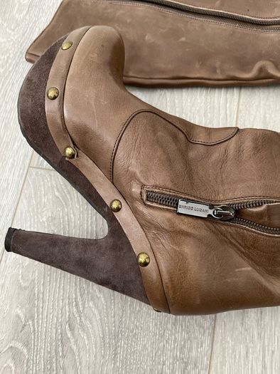 Real leather boots