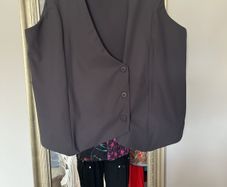 Naya  anthracite grey waistcoat