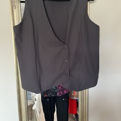 Naya  anthracite grey waistcoat