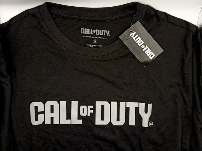 Black T-Shirt Size S - Call of Duty Logo Licensed Merch Activision Primark New