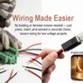 120pcs Double Wire Plug-In Connectors, 2-Pin Low Voltage Quick Connectors with Locking Buckle, No-Stripping Connectors for 18-22 AWG LED Strip, Speaker Wire, Wiring Image 2