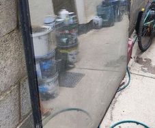 Triple glazed window pane,  I think 67" x  48"