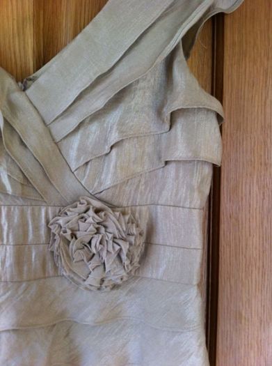 London times dress in beige / light golden colour