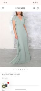 Folkster bridesmaid dress