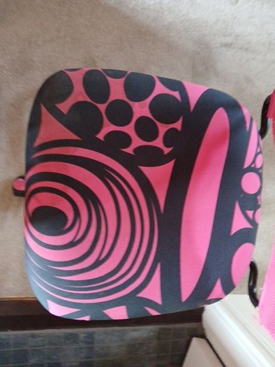 Pink swivel chair