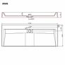 Wash Basin 120x46x11 cm Mineral Cast/Marble Cast White Image 4