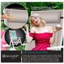 KESSER 2pce Garden Chair High-Backed Chair with Armrests Aluminium Folding Chair with Pillow & Cover Camping Chair 7-Way Adjustable Backrest Breathable & Weatherproof Foldable & Non-Slip Taupe Image 5