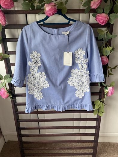 top short sleeve  Lenny b short sleeve T1 button back top