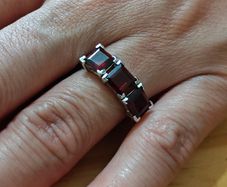 Sterling Silver Ring - Size P - Stamped for Silver (S47)