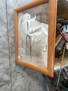 pine framed picture