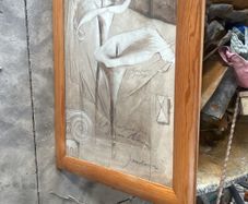 pine framed picture