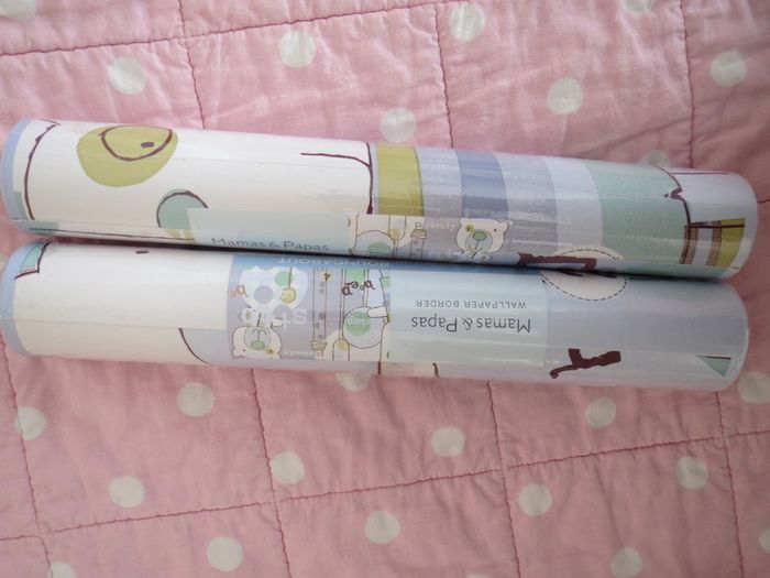 Mamas & Papas  2 wall paper borders Roundabout boy