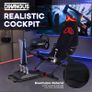 Racing Simulator Cockpit, Foldable Sim Racing Seat with Steering Wheel Stand, Racing Cockpit Chair for Logitech G29 G920 G923 GPro, Thrustmaster T248X T248 T300RS, for PS5 PS4 Xbox One PC Image 4