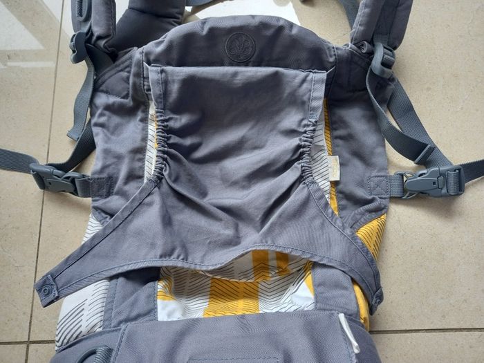 BECO Baby Carrier Sling Grey with White & Yellow
