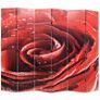 Folding Room Divider 228x170 cm Rose Red Image 5