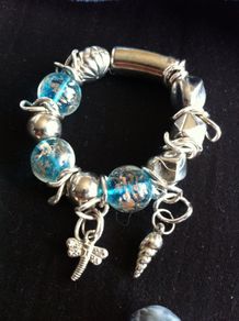 Chunky charm bracelet