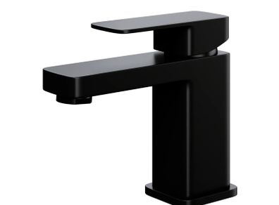 Matt Black Lanza Mono Basin Mixer Tap
