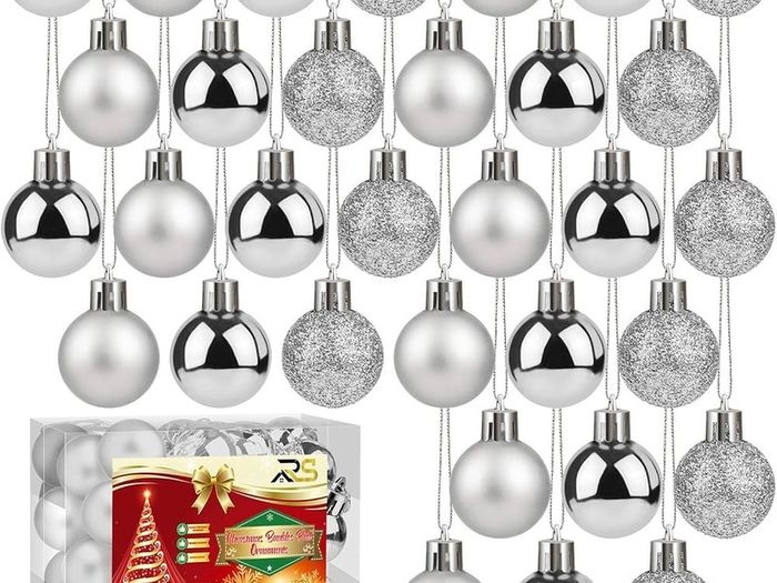 MULTIPLE COLOURS AVAILABLE 36 Pieces 30 mm Christmas Balls Decoration Shatterproof Christmas Tree Baubles Mini Christmas Hanging Ball for Holiday Wedding Party Decoration