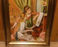 oil painting framed on canvas free postage