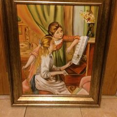 oil painting framed on canvas free postage