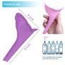 Female Outdoor Pee Urinal Travel Camping Portable Urinal for Women Soft Silicone Disposable Urination Paper Device Stand Up Image 6