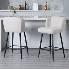 Set of 2 Kitchen Bar Stools Breakfast Bar Chairs for Dining Room
