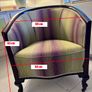 Vintage Tub Chair Professionally Upholstered Excellent Condition Image 2