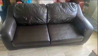 FREE 3 seater Leather Couch