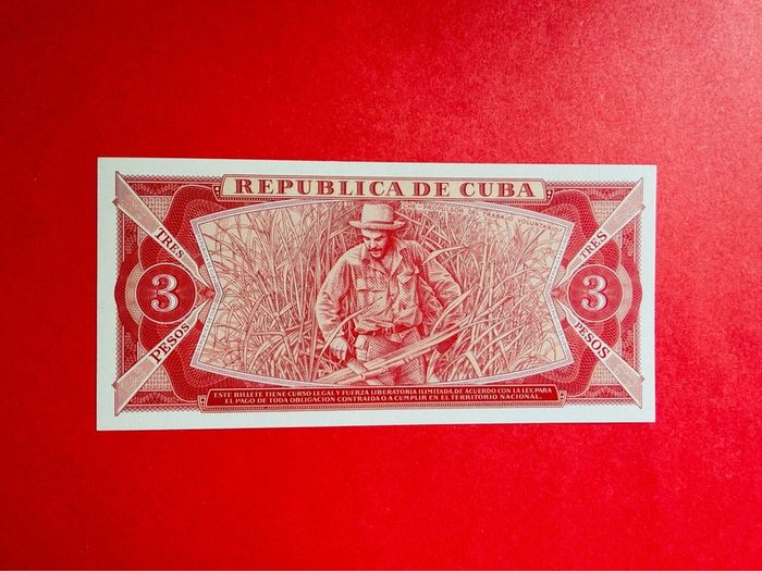 Cuba 3 Pesos. 1988Che Guevara  SCARCE ( Uncirculated )