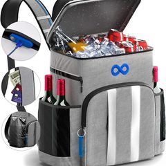Comfort Insulated Backpack Cooler - Leakproof Cool Bag Keeps 54 Cans Cold Up to 24 Hours - Picnic Bag, Picnic Backpack for Food, Drinks - Cooler Backpack and Rucksack for Beach, Hikes, Car