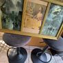 Vintage antique holly Trio print's in gold frame Image 2