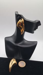 Vintage 9ct yellow gold earrings
